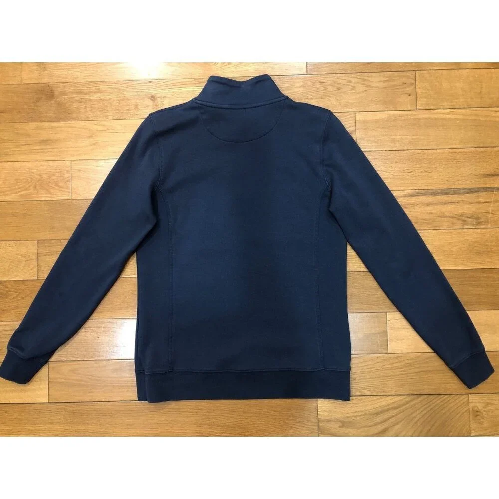 Vineyard Vines 100% Cotton Full Zip Mock Neck Navy Jacket Size XS